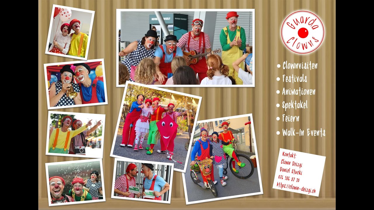 Die Guarda Clowns und Clown Deizgi aus Graub&uuml;nden,  