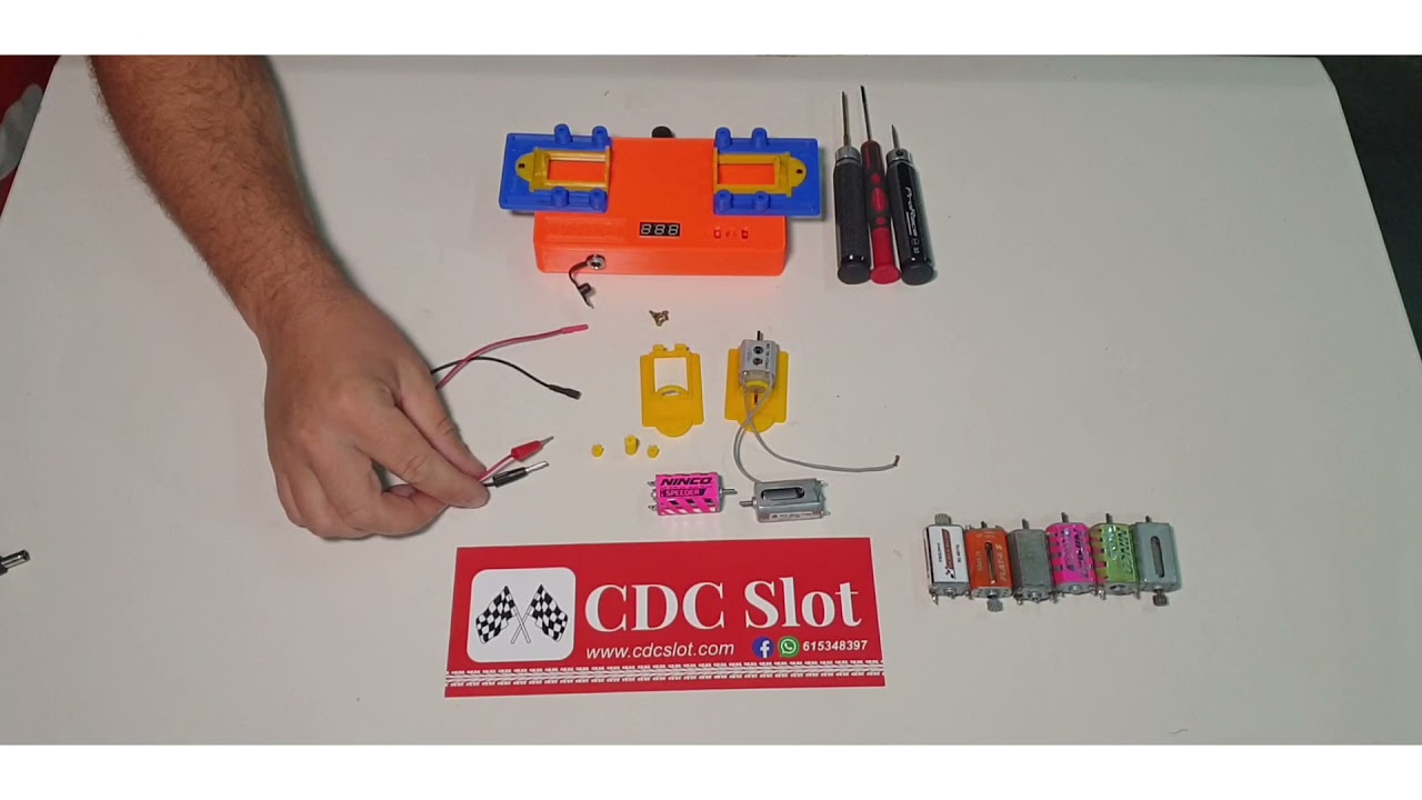 RODAJE DE MOTORES DE SLOT. APARATO PARA RODAJE ESCLAVO CDCSLOT