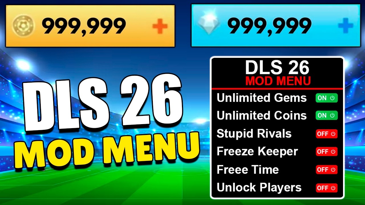 ⚽ DLS 26 HACK/MOD ✅ DIAMANTES+MONEDAS INFINITAS en Dream League Soccer 2026 *APK MENU* (Android/iOS)