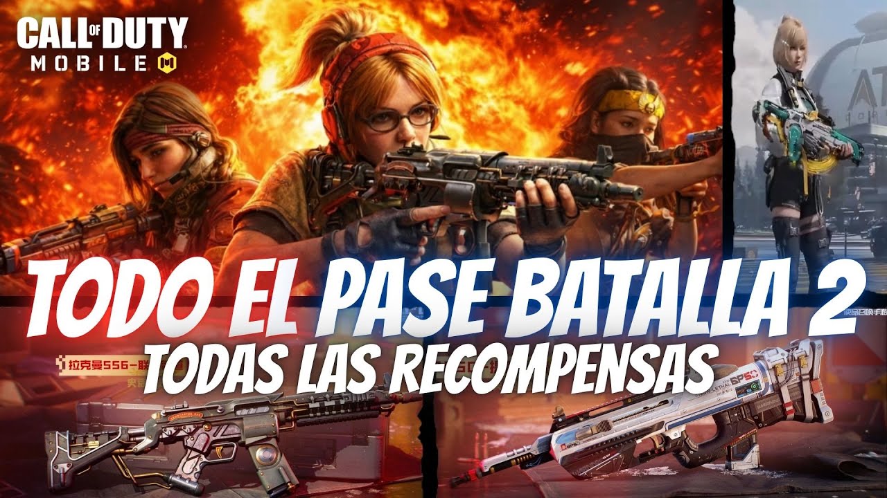 YA SALIO! TODAS las RECOMPENSAS PASE BATALLA 2! Temporada 2 y Nueva Colaboracion | COD Mobile | Rido