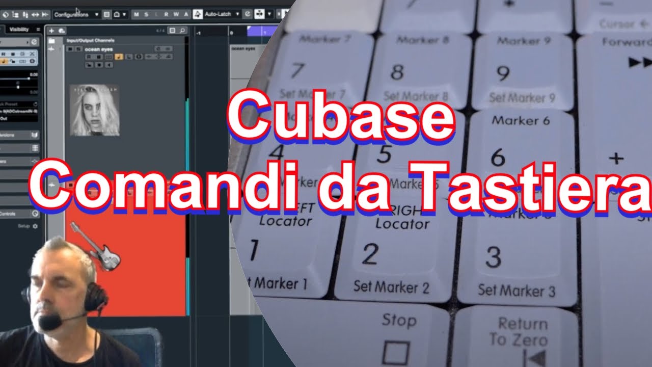 Cubase comandi da tastiera