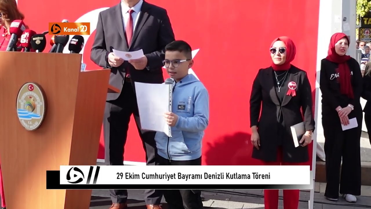 29 Ekim Cumhuriyet Bayramı Denizli Kutlama Töreni 29.10.2024