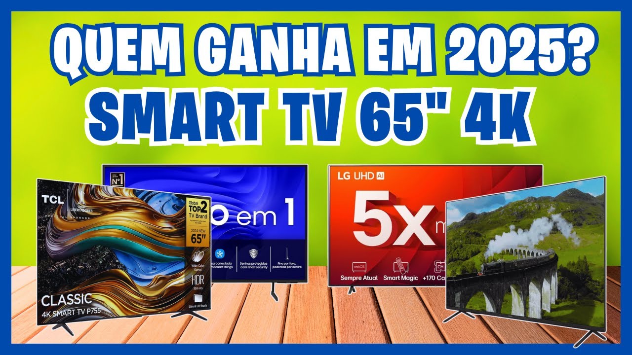 ⭐AS MELHORES SMART TVS 65 POLEGADAS 4K DE 2025/QUAL OFERECE O MELHOR CUSTO-BENEFÍCIO?