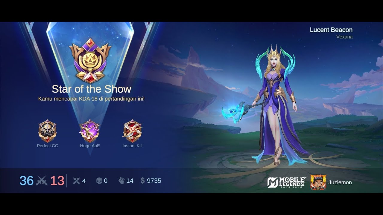 Match 53 Vexana Push Rank MLBB season 39, lance emosian pasti itu 🤭