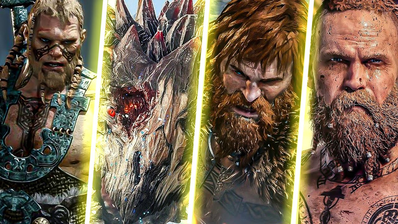 God Of War 4 (PS5) - Todos los Jefes HD