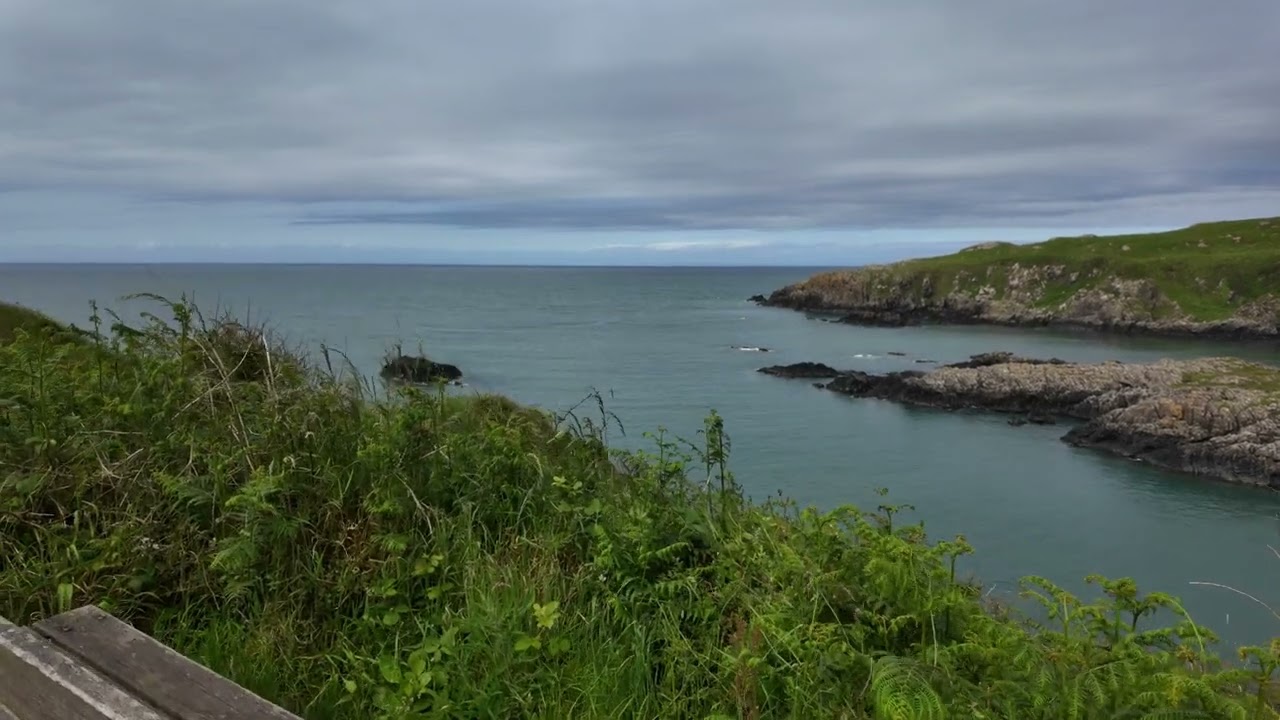 Beautiful coastal clifftop walk from a secret beach | Portpatrick | Scotland | 4K Ambient ASMR