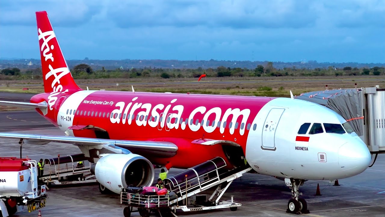 [4K] Full Flight | AirAsia | Airbus A320-216 | Lombok (LOP) - Kuala Lumpur (KUL) | QZ463 | PK-AZM
