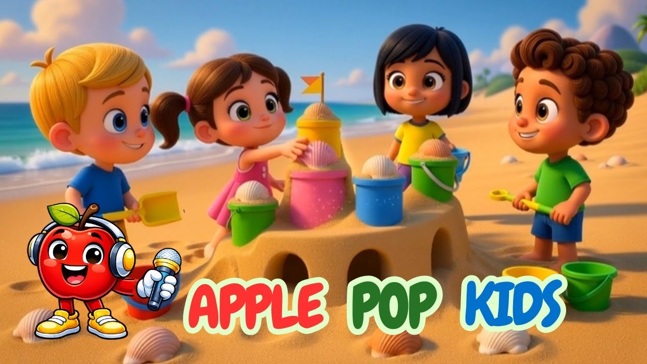 Family Beach | Apple Pop Kids | Nursery Rhymes  & Kid Song