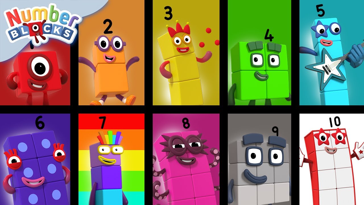 Feliz Dia das Bruxas! | Assustador Contando 1 a 10 | Aprenda a contar | @Numberblocks