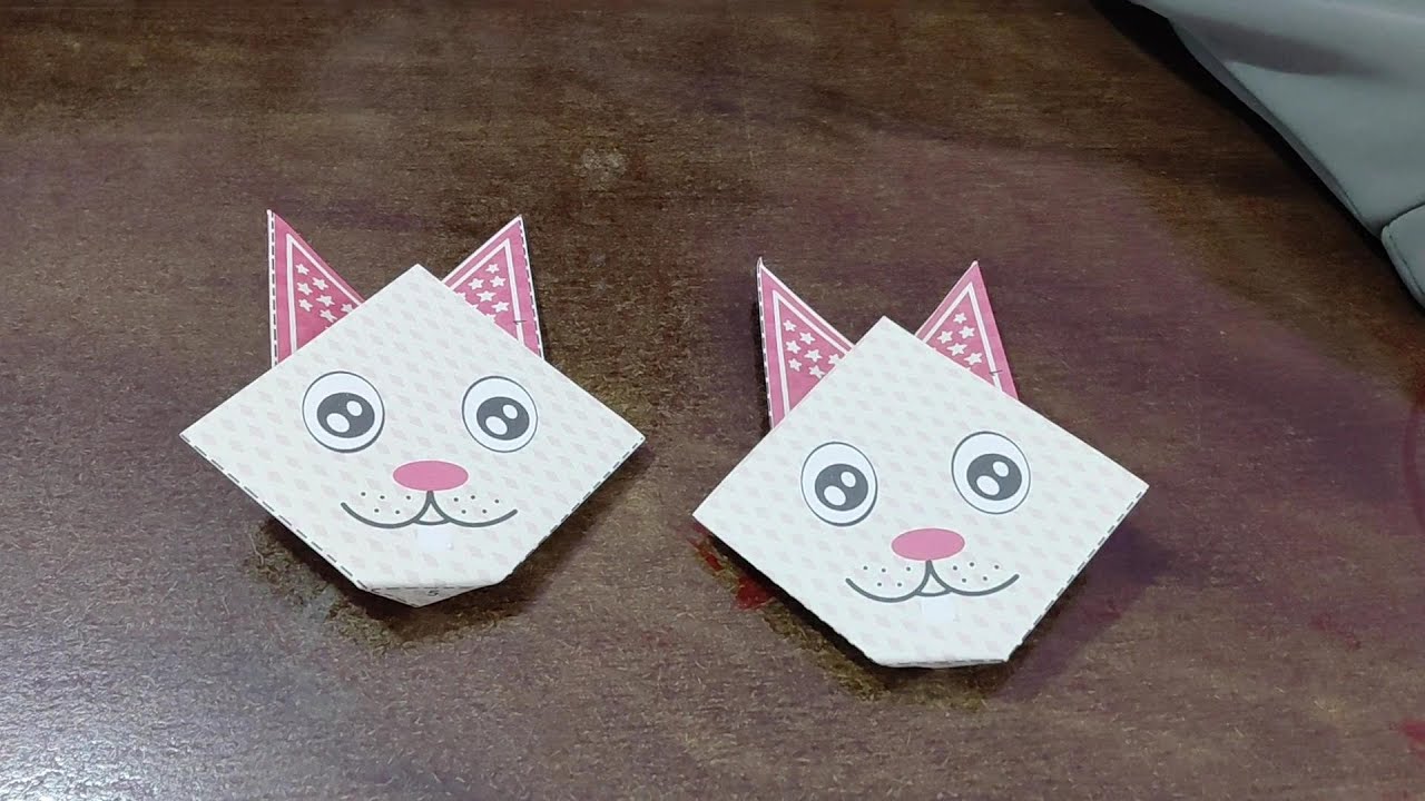 How to make a rabbit 🐇 from origami sheet 