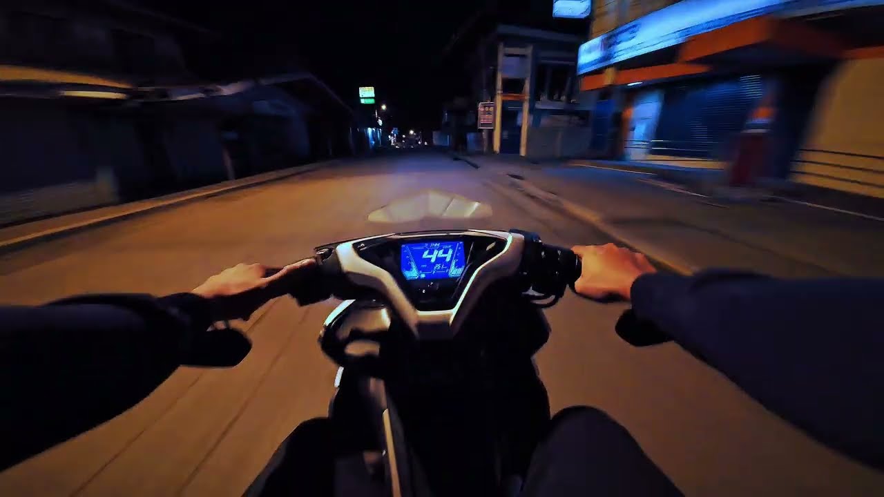Yamaha Aerox S 155 V2 | POV quick night drive | shot on DJI OSMO action 4