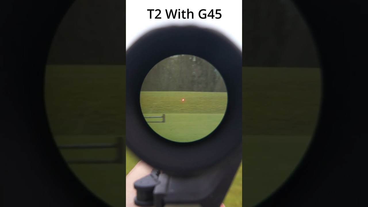 POV Aimpoint T2 and G45 -#shorts #aimpoint #eotech #target #firearms #gun #comparison #viral #rifle