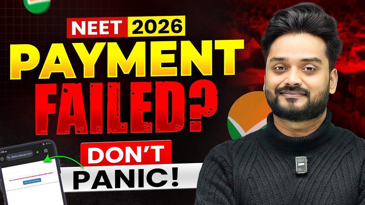 NEET 2026 Payment Failed or Not Updated? 🚨 Latest NTA Solution Explained