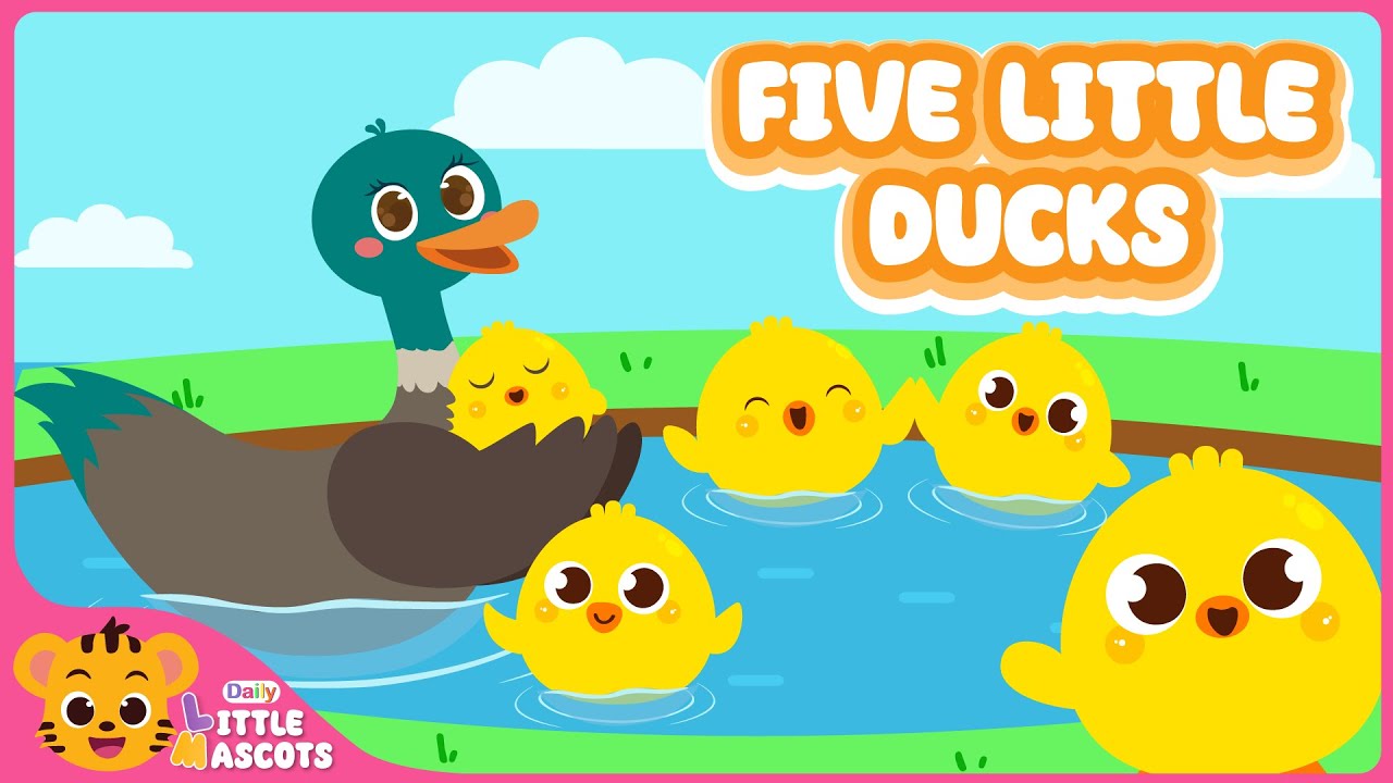 🦆 Five Little Ducks #1 | Nursery Rhymes | Kids Songs