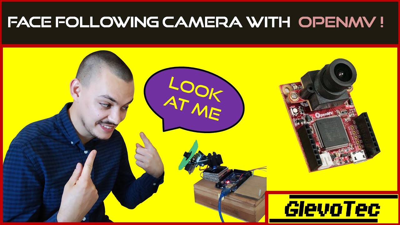Face following camera with OpenMV Cam H7 plus and arduino | Easy face tracking