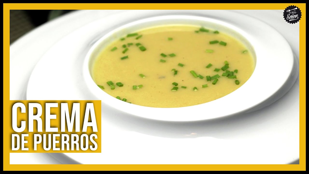 😋 CREMA DE PUERROS 🥬 (receta fácil y rápida en 15 MINUTOS)