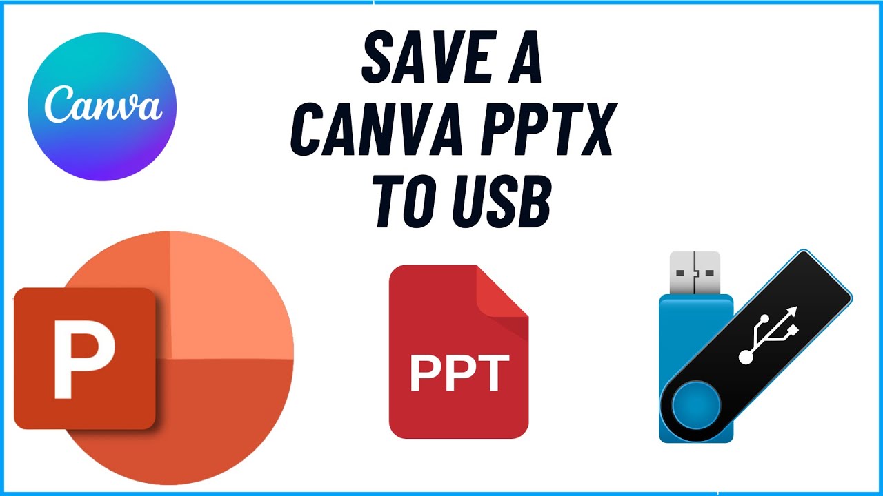 How to save a Canva Presentation as PowerPoint to USB