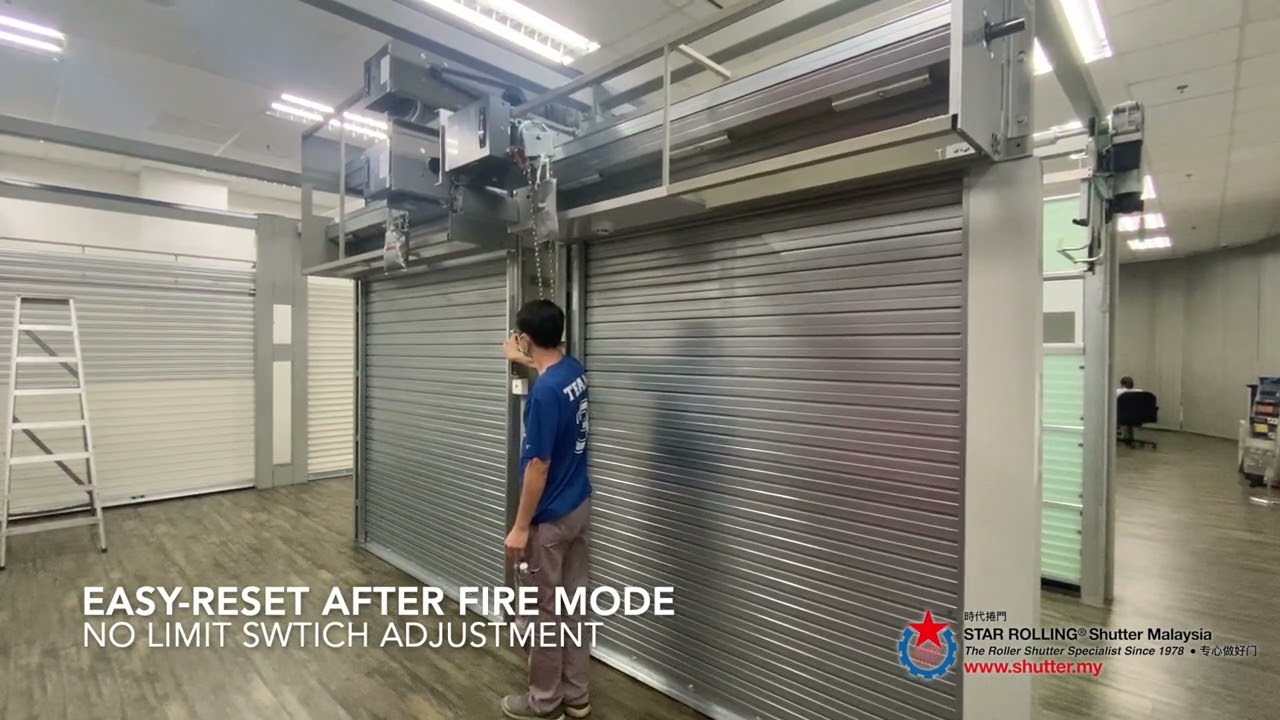 STAR ROLLING Fire-rated Shutter (FRS) & Insulated Fire Shutter (IFS) Closing Time Within 30 Seconds