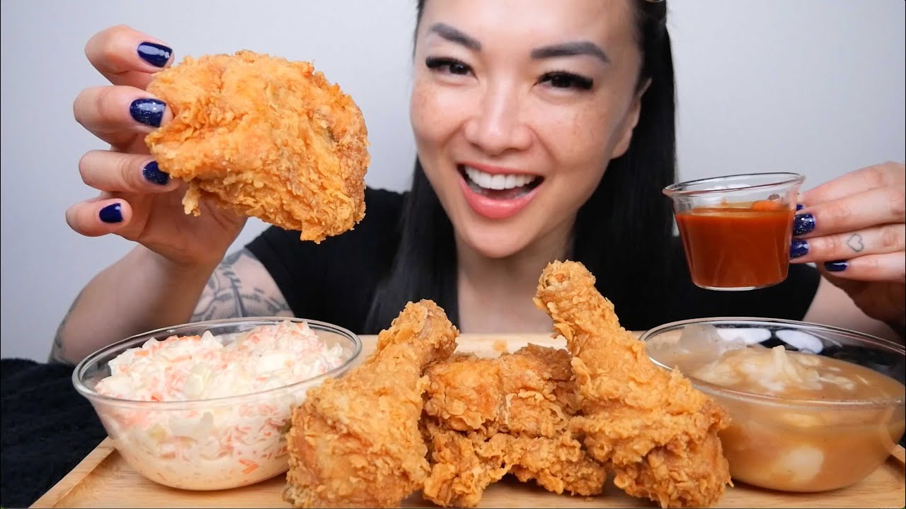 KFC + GRAVY MASH POTATOES (WE ARE SAFE,THANK YOU FOR CHECKING IN ON US) LIGHT WHISPERS | SAS-ASMR