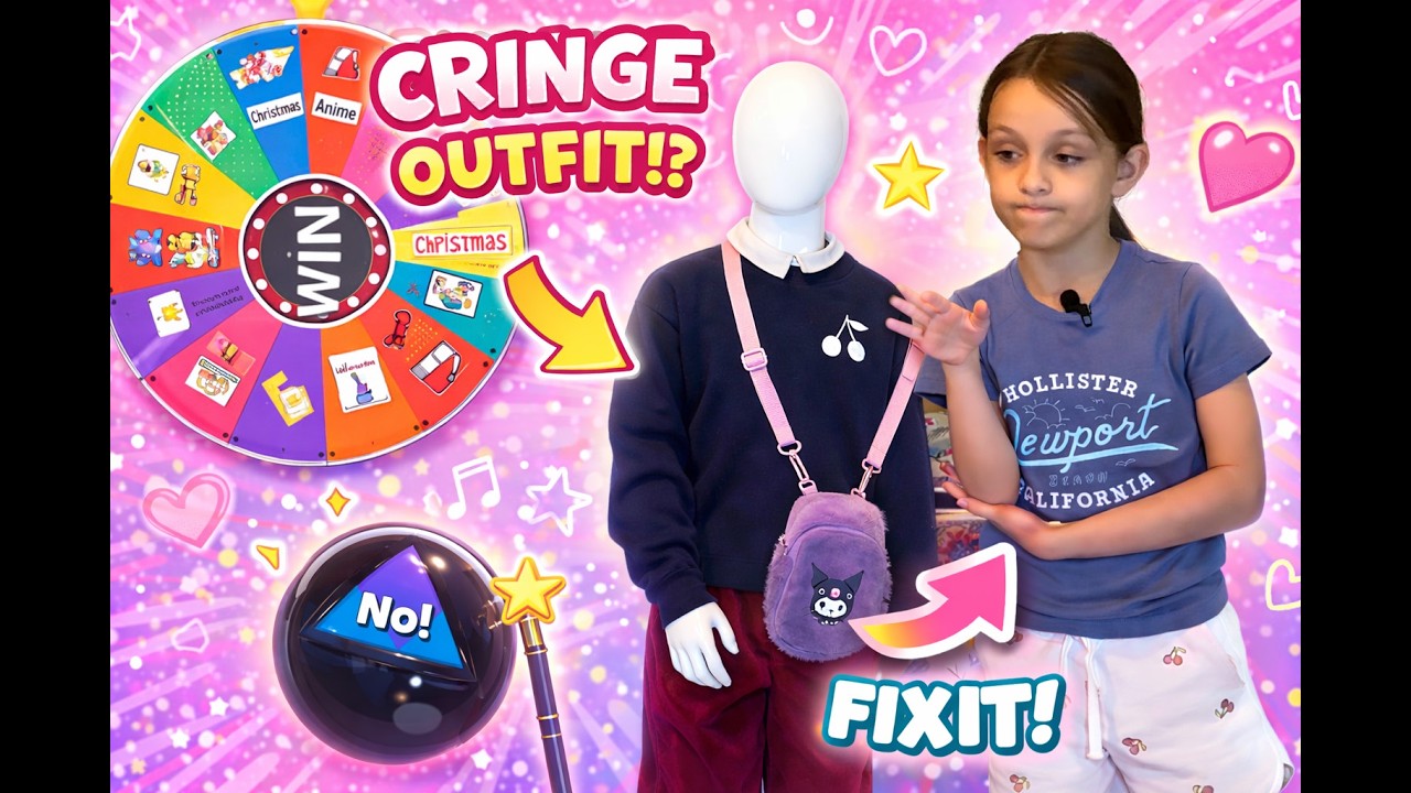 Singing Outfit Challenge 🎤🎡 We Made the Most Cringe Combo?! (School + Anime + Christmas!)