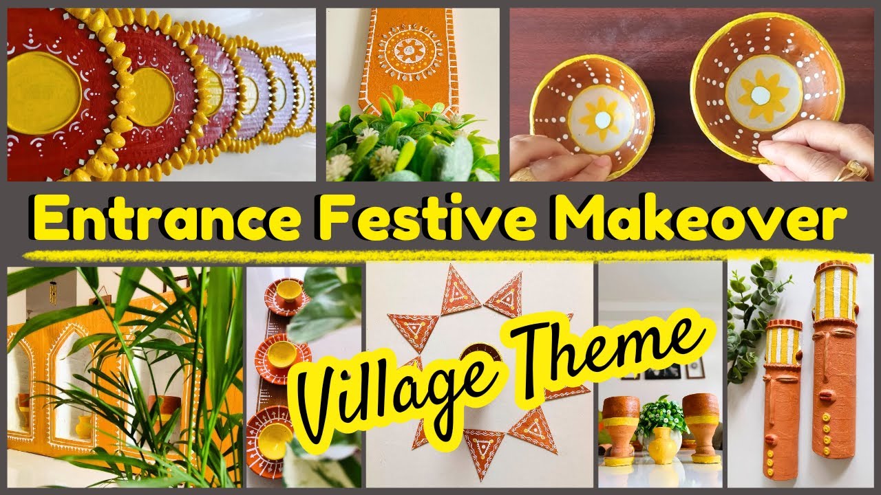 🛖Village Theme Entrance Decoration with lots of DIY Decor
