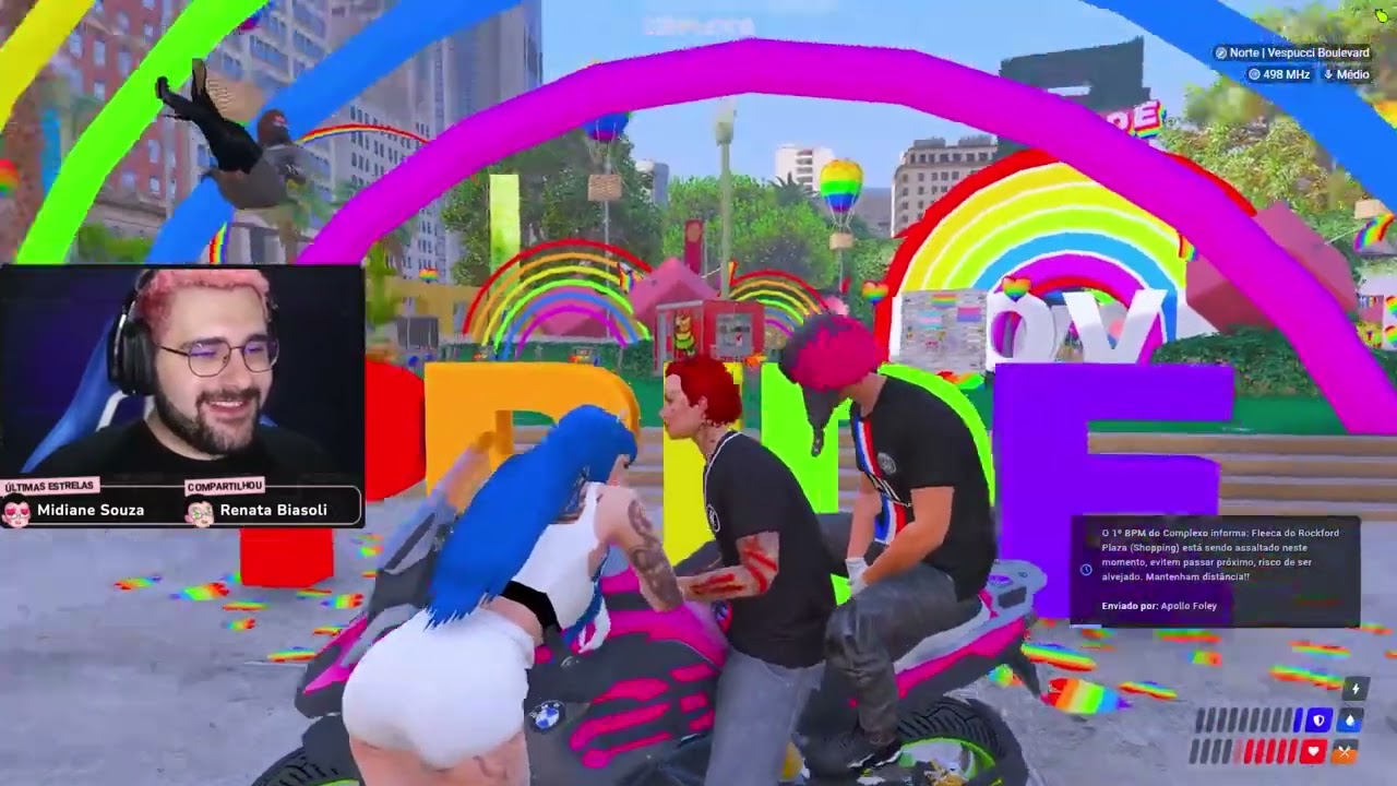 Panda com ciúmes do Facada com Batata 😂 Park Tiffany GTA RP