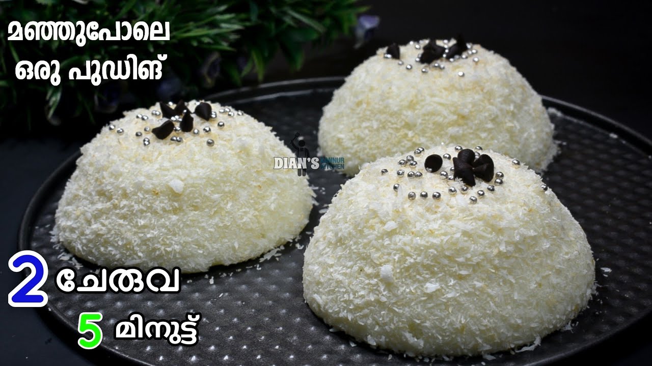 2 ചേരുവ, 5 മിനുട്ടിൽ മഞ്ഞുപോലൊരു പുഡിങ് റെഡി || വീട്ടിലെ ചേരുവ മാത്രം||വായിൽ അലിഞ്ഞിറങ്ങും 🤤 |No Egg