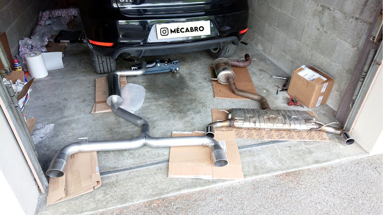 Montage d'une ligne Max'inox sur la Golf 6 GTI !