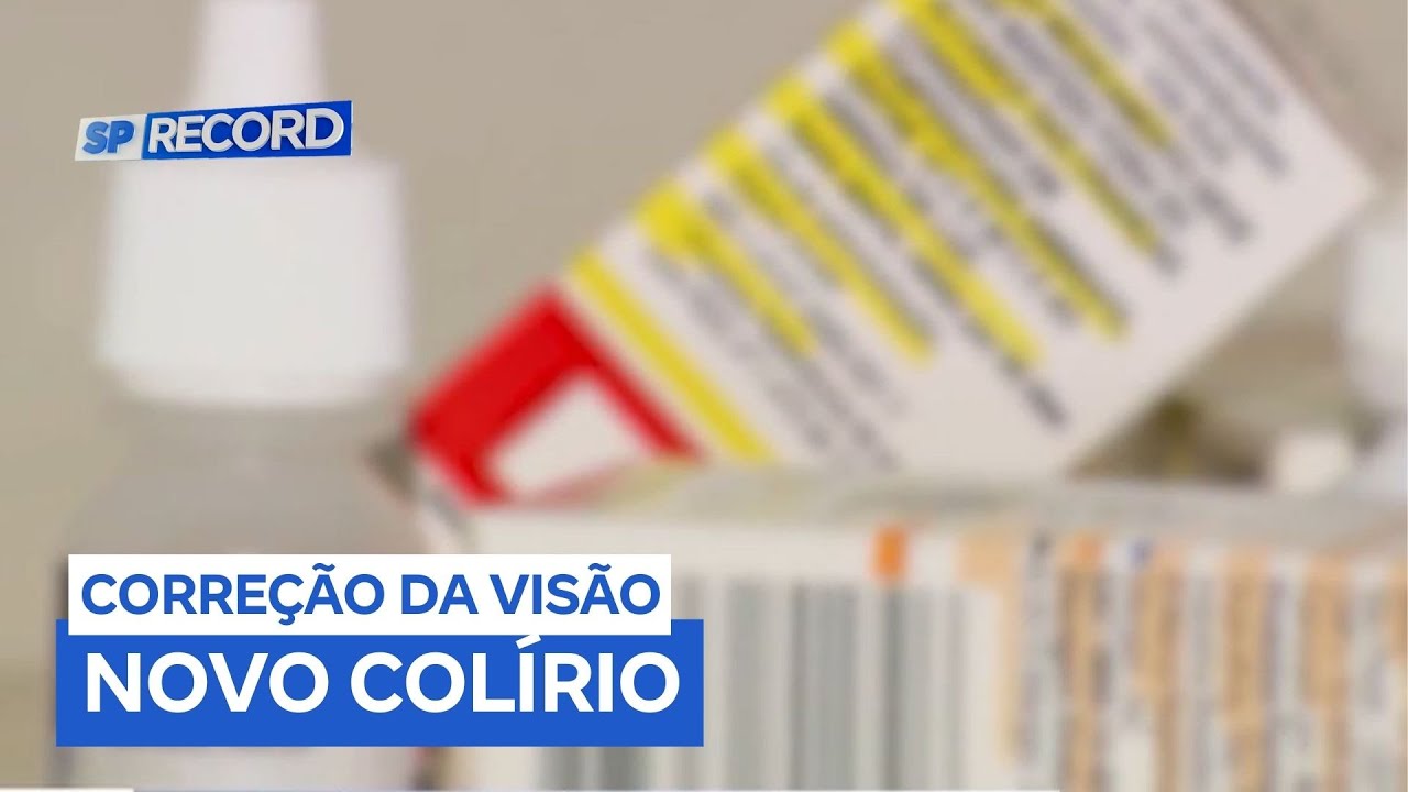 Colírio aprovado nos EUA pode substituir óculos de perto