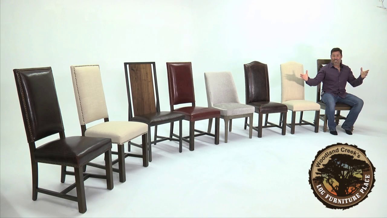 Leather Upholstered Dining Chairs and other Urban Rustic Chair Designs
