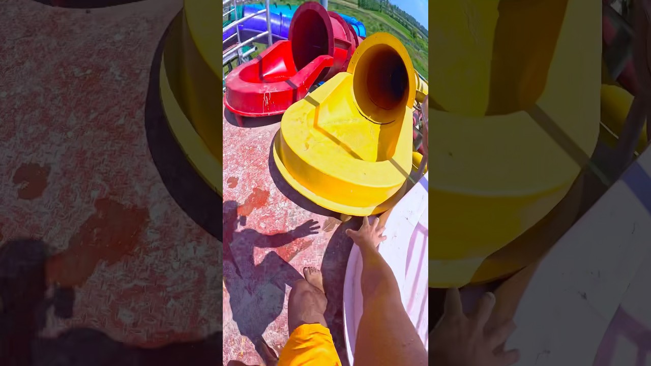 Bella ciao parkour biggest waterslide pov