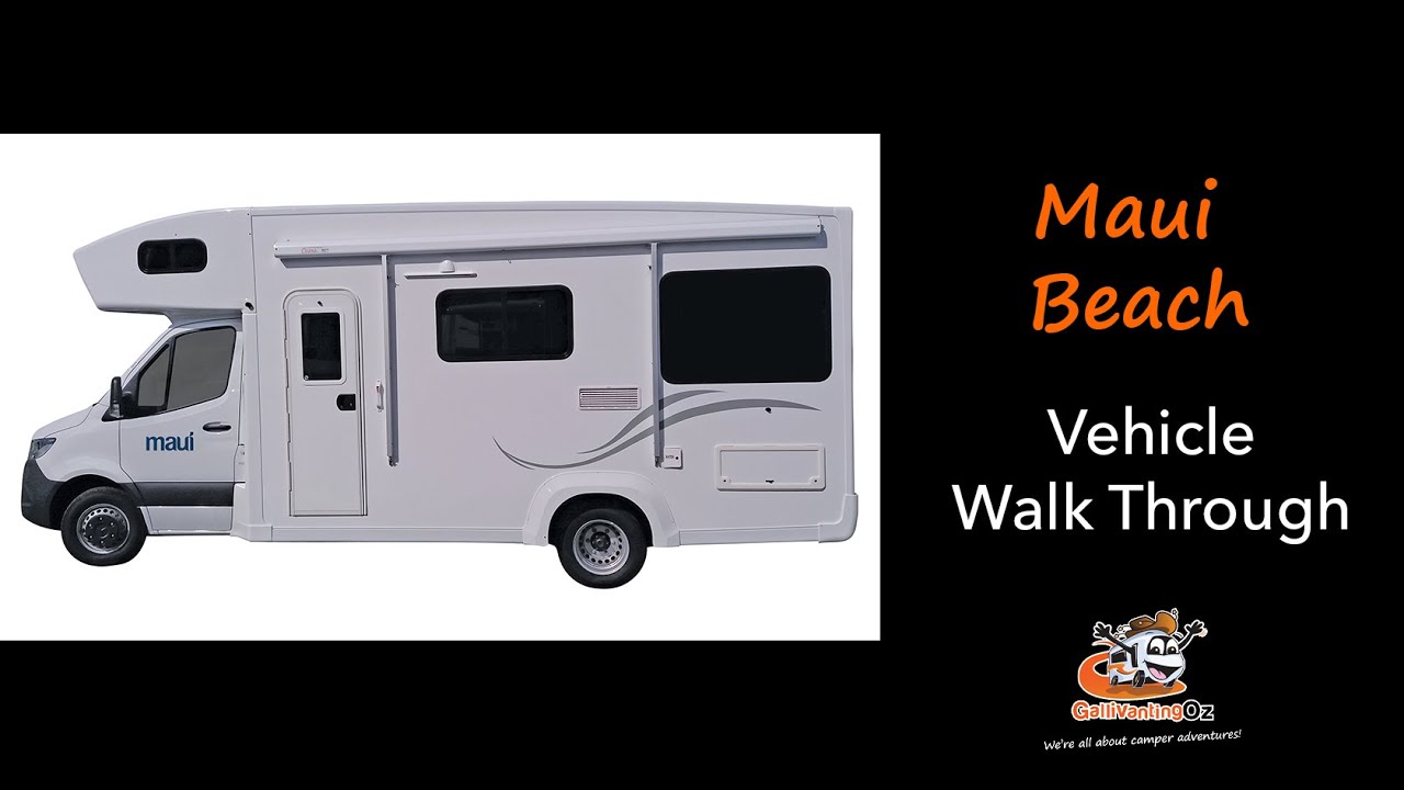 maui Beach 4 berth motorhome with onboard toilet and shower