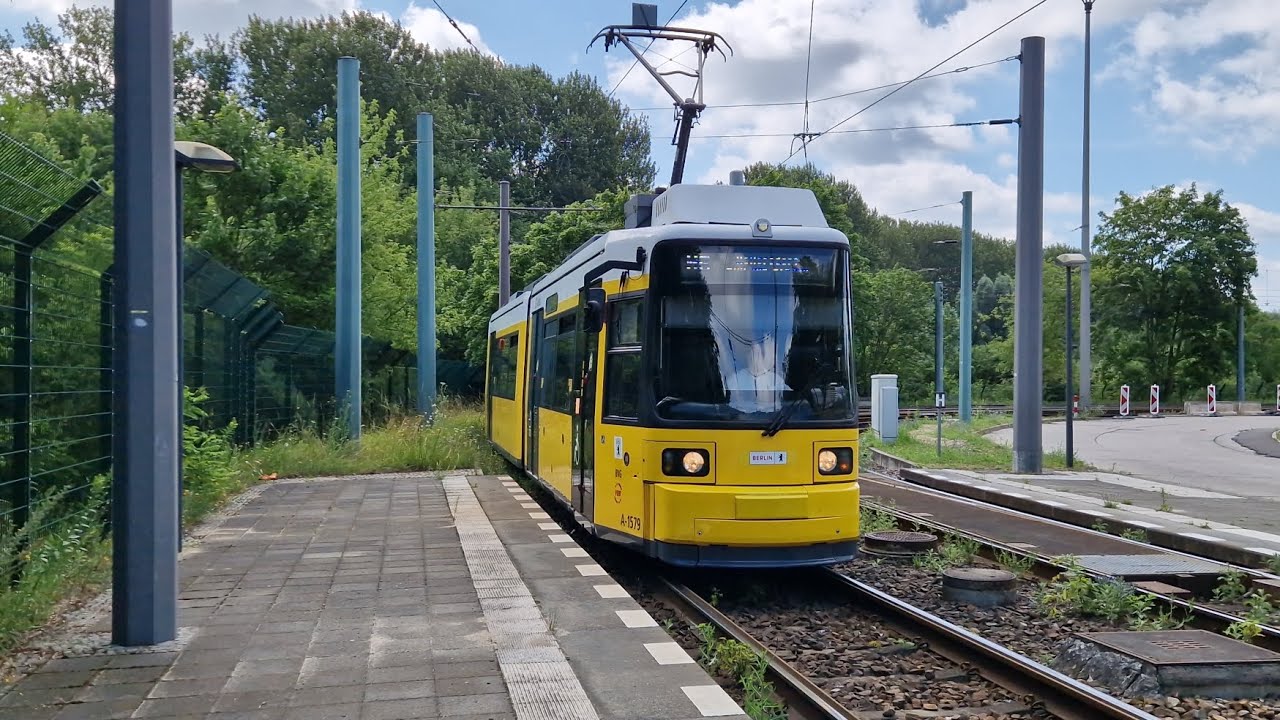 Straßenbahn Berlin | Mitfahrt in der M6 von Betriebshof Marzahn bis Riesaer Straße im GT6NU 1579-B