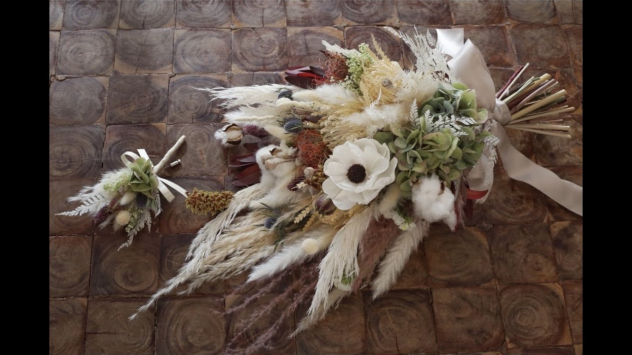 ドライフラワーブーケ【結婚式前撮り用】l'atelier bois アトリエボア