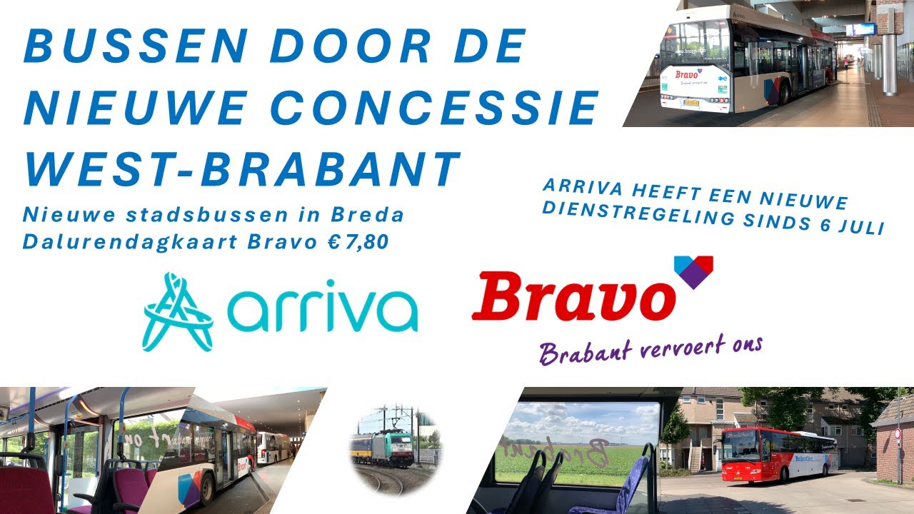 NIEUWE STADSBUSSEN in nieuwe concessie WEST-BRABANT!! Bustour met wijzigingen 