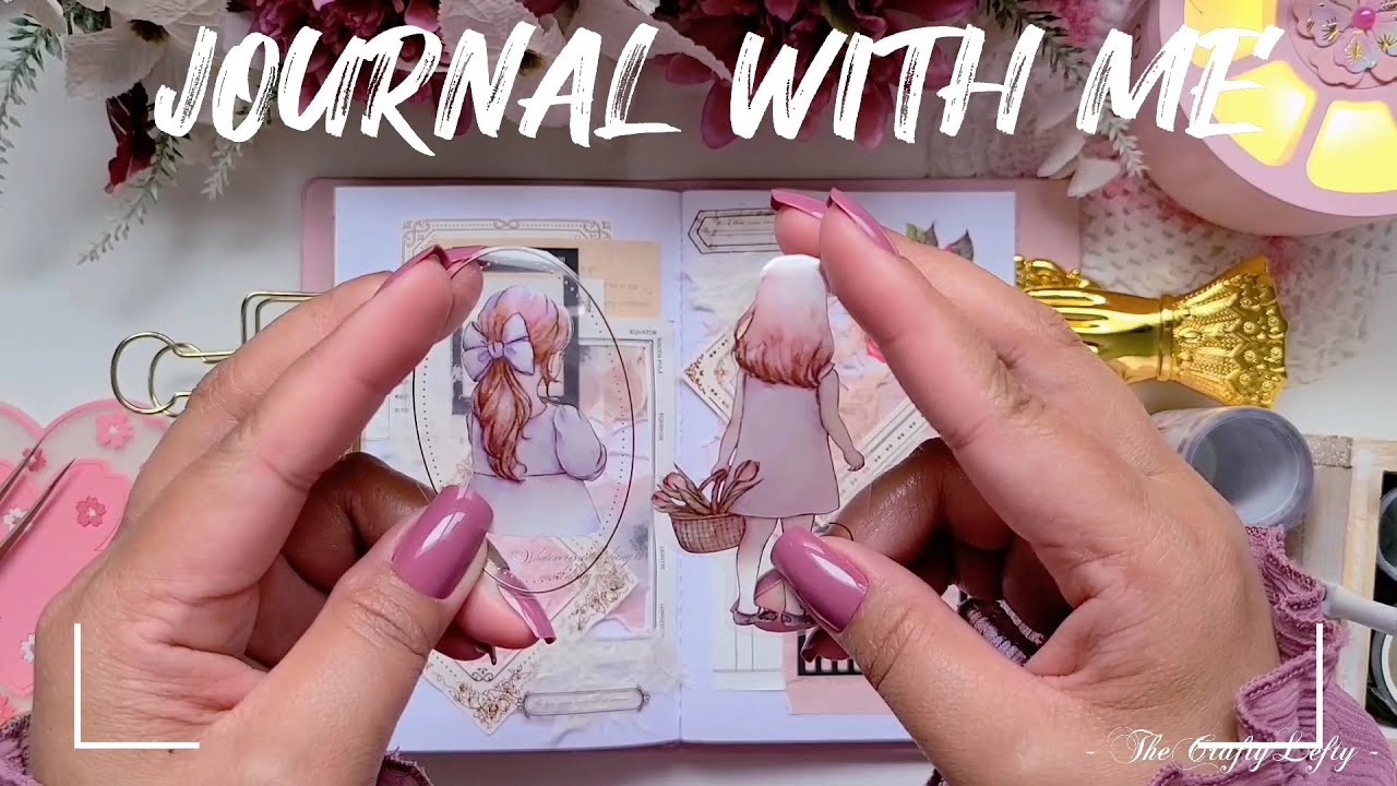 ASMR Aesthetic Journaling | Peaches & Pinks
