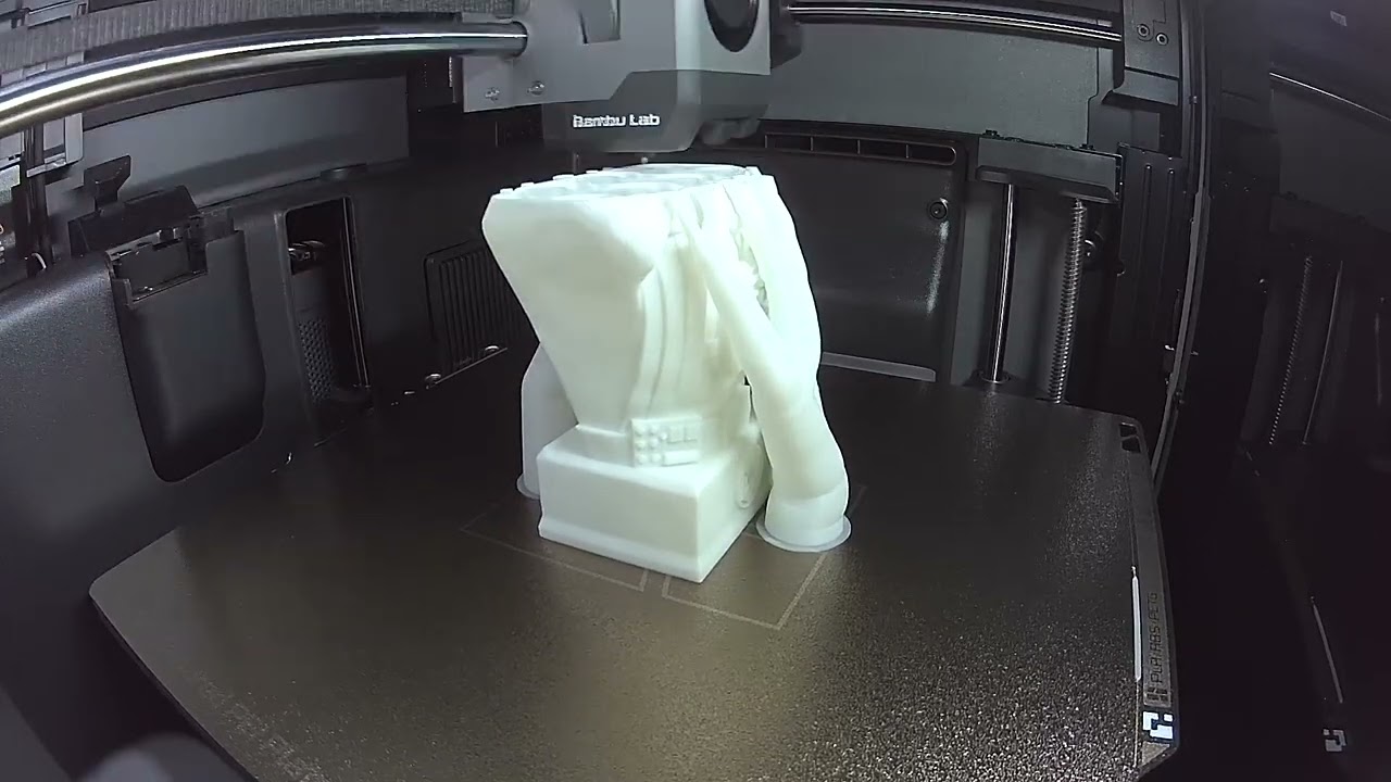 Darth Vader 3D print time-lapse.