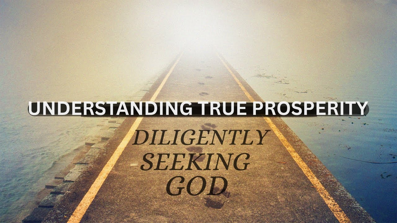 Understanding True Prosperity // Diligently Seeking God // Ronald L. Diggs
