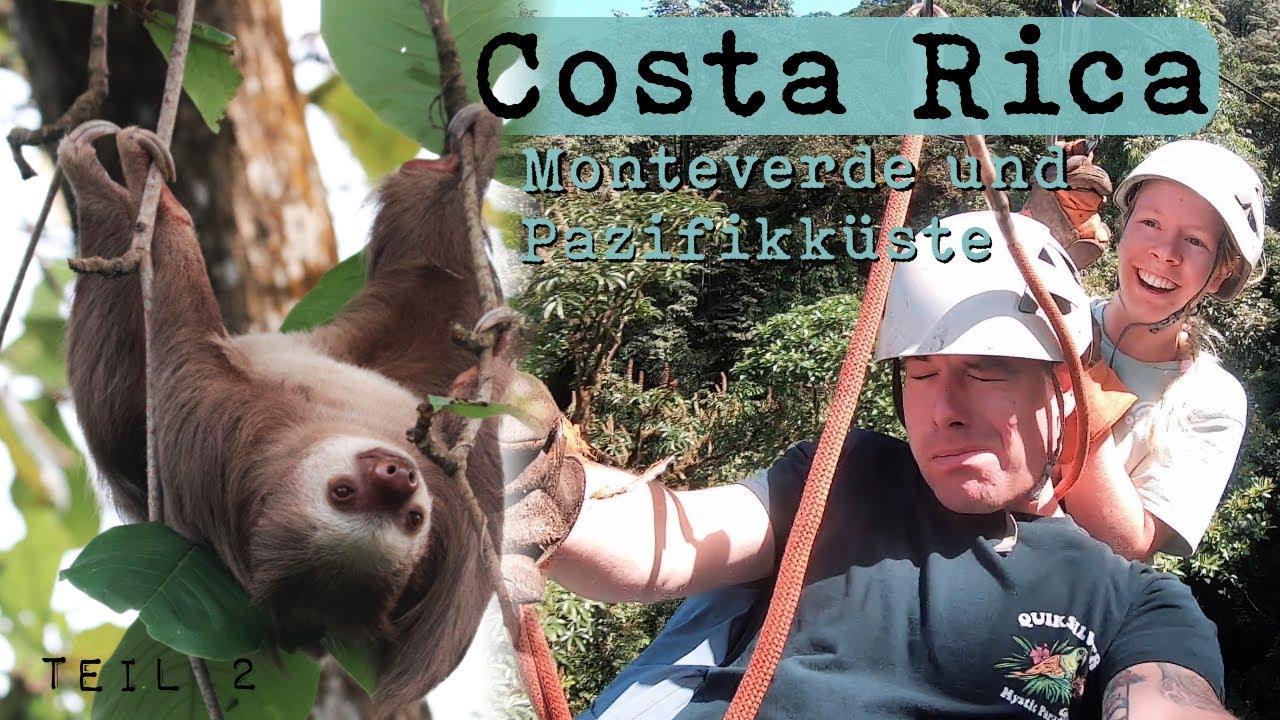 COSTA RICA Roadtrip - Monteverde und Pazifikküste | Zipline & Faultiere | Panamericana Vlog Teil 9