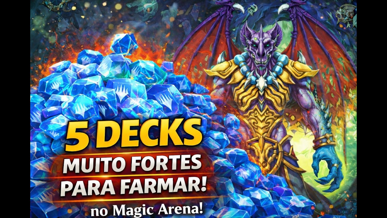 Como FARMAR no MAGIC ARENA - 5 DECKS no evento Standard - Fevereiro de 2026