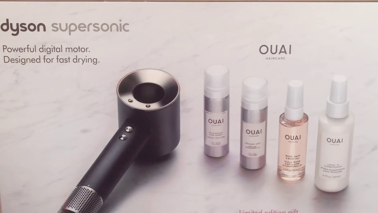 Dyson Supersonic + Ouai Haircare Unboxing + 5000 United Airline Miles