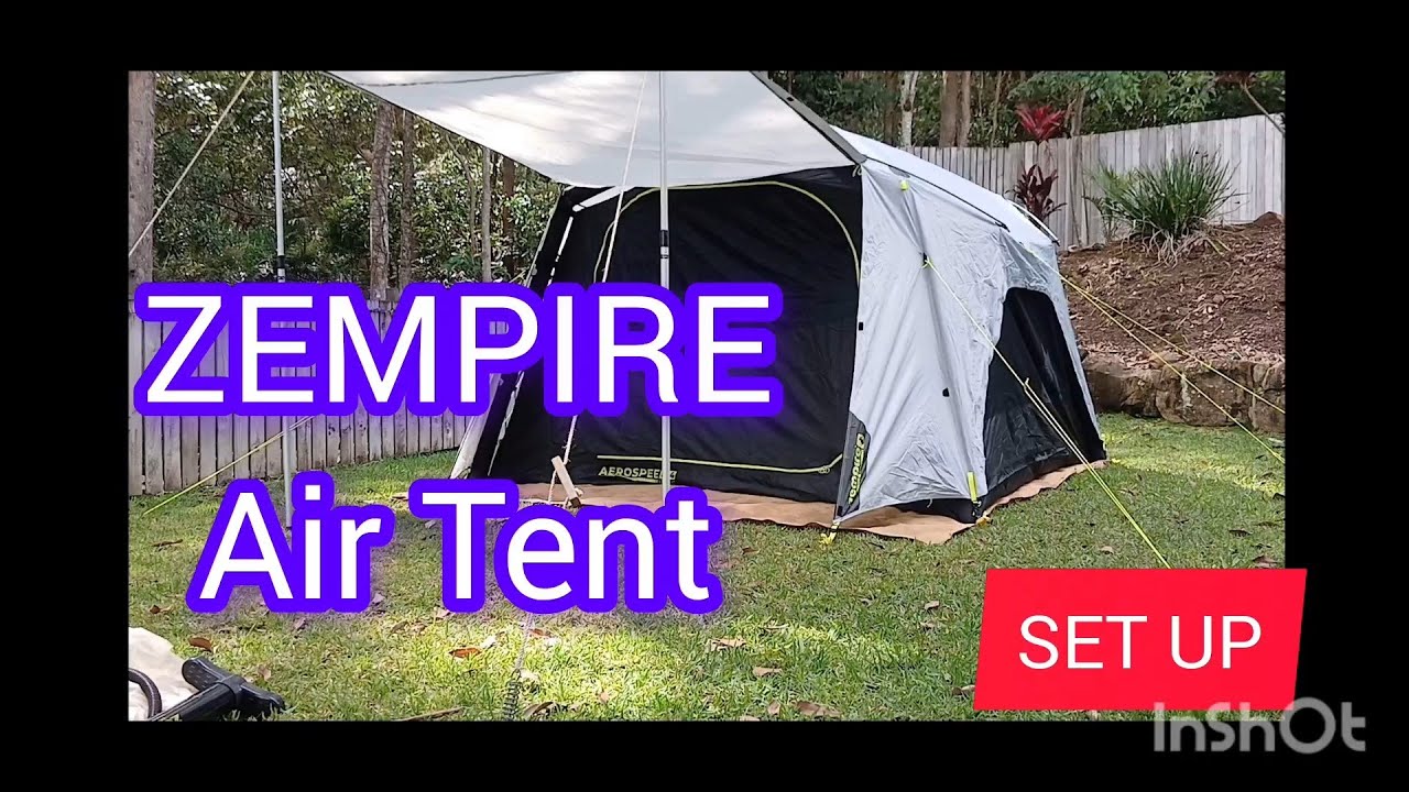 FULL SET UP, ZEMPIRE AIR TENT, AEROSPEED 4
