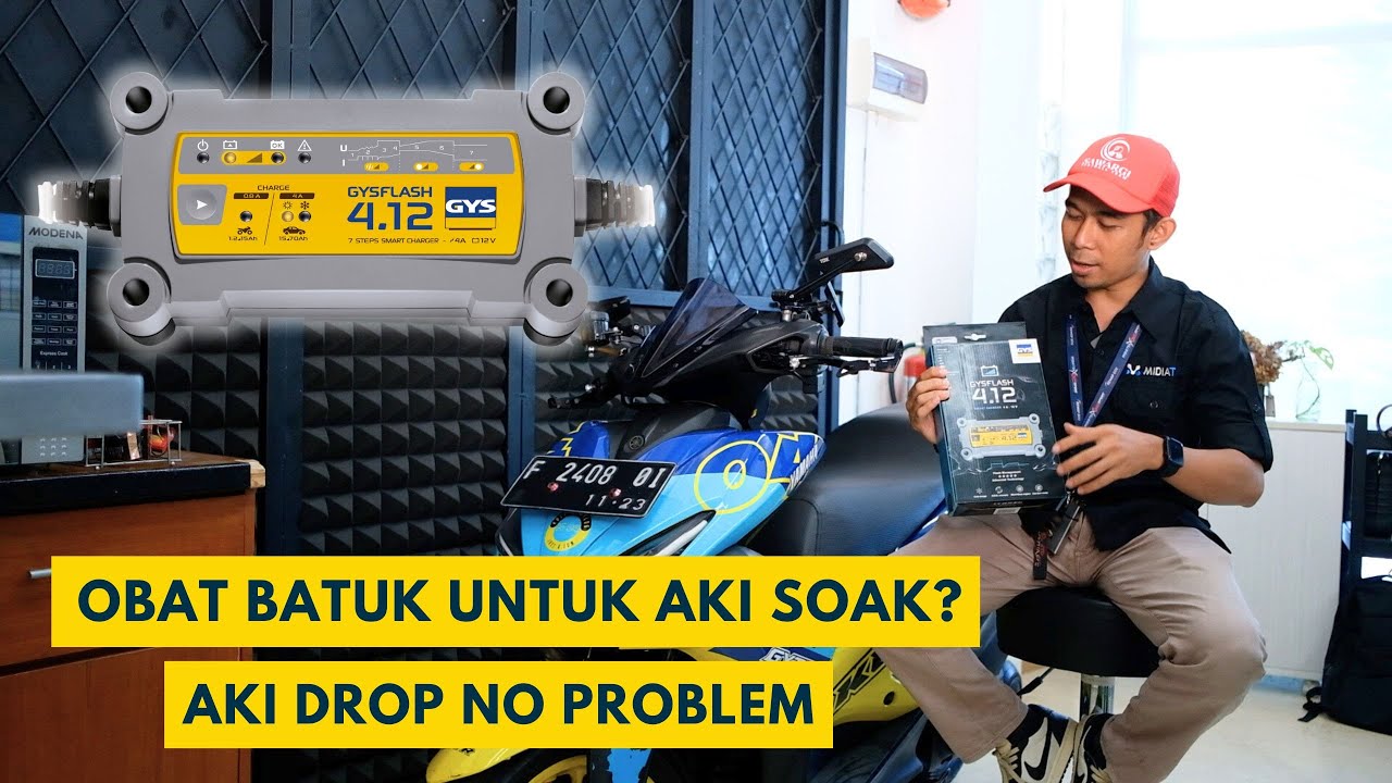 Review Charger Aki Paling Bagus Di Kelasnya Plus Cara Pakainya | GYS Flash Smart Charger 4.12