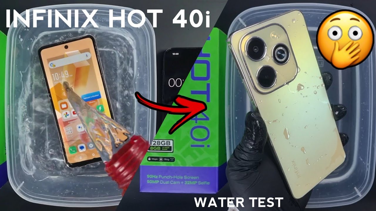 Infinix Hot 40i Water Test 💦💧| Hot 40i is Waterproof Or Not??