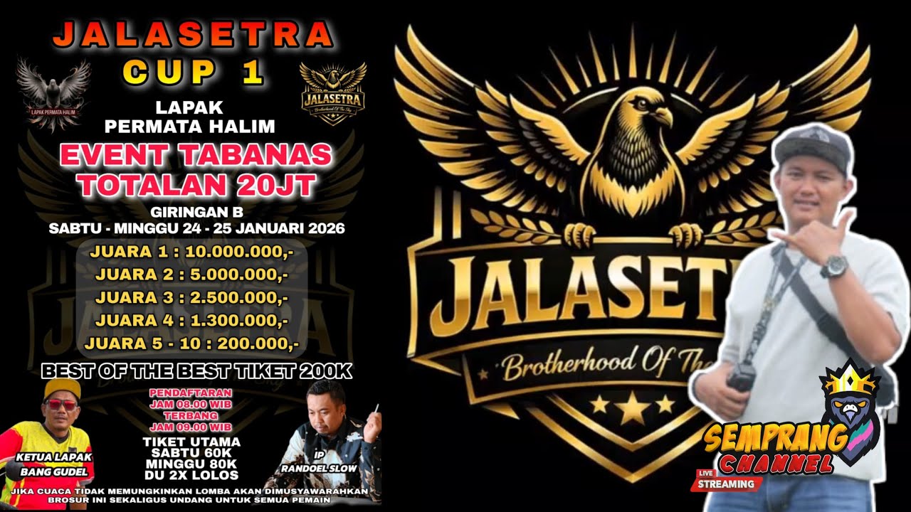 BABAK 5 SAMPAI FINAL LOMBA MERPATI KOLONG EVENT JALASETRA CUP LAPAK PERMATA HALIM