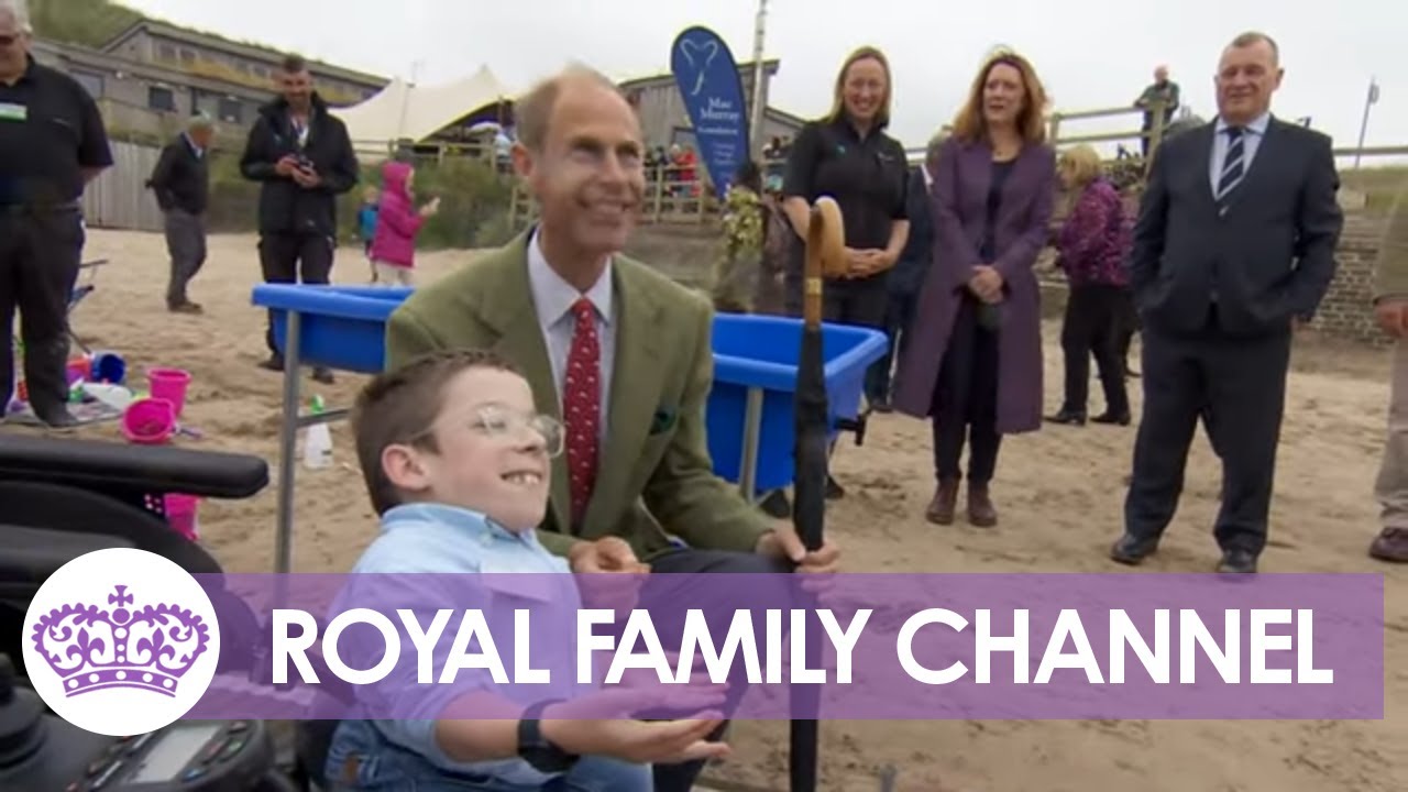 Prince Edward Shows Off Sign Language Skills At Inclusive Beach in N. Ireland