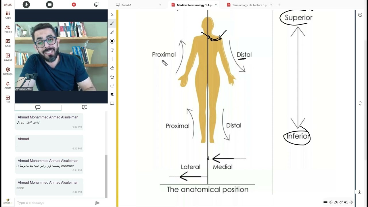 دورة اللغة الطبية - المحاضرة الثالثة