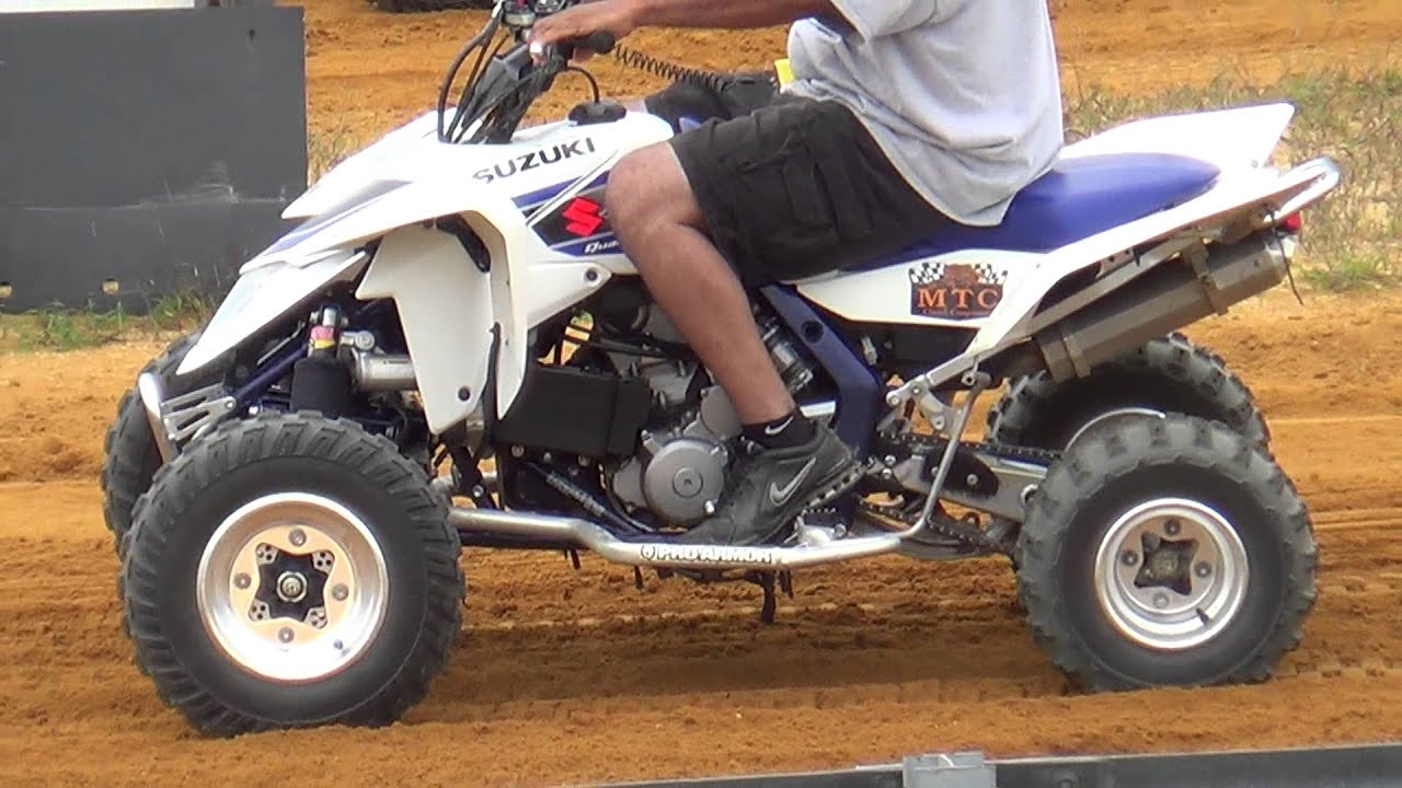 Honda TRX 450 vs Suzuki LTR 450 - Dirt Drag