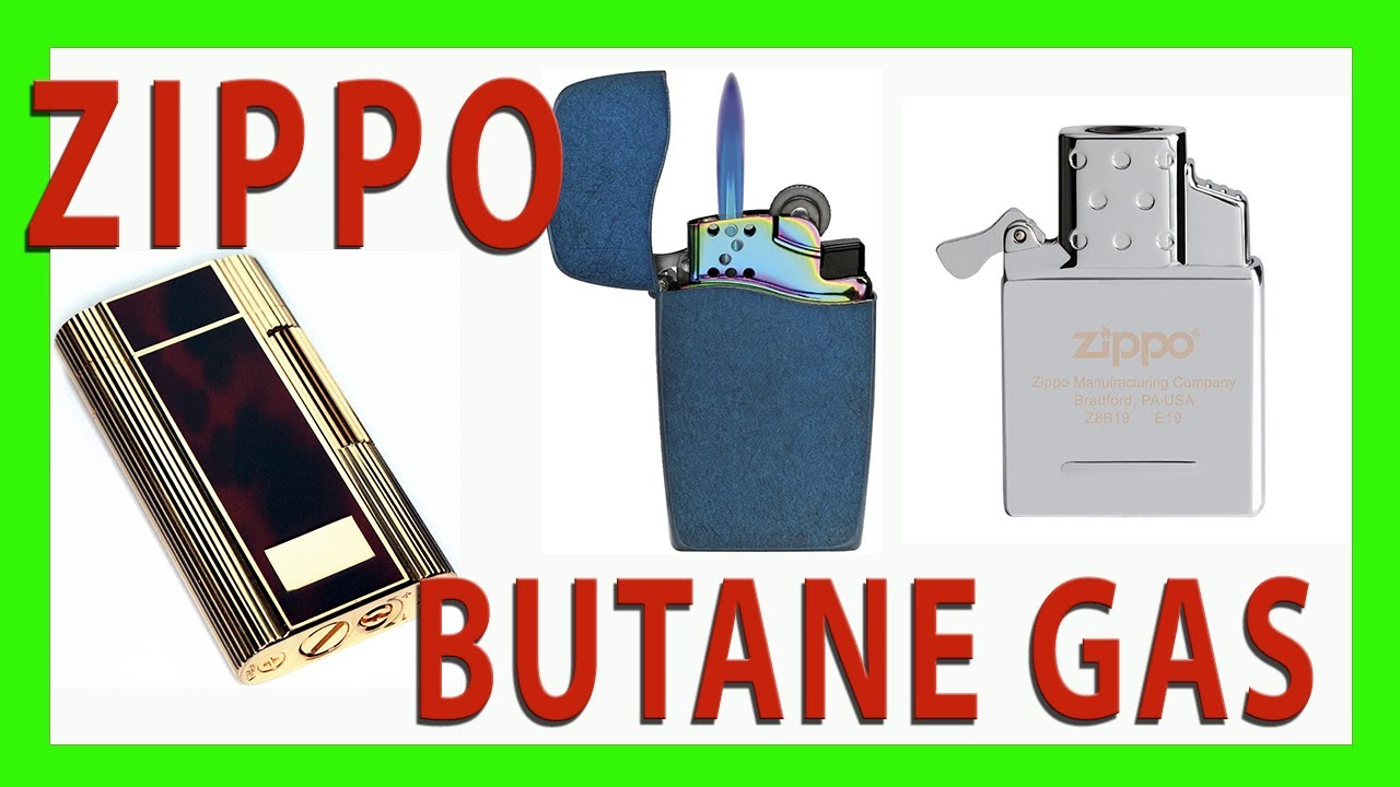 Zippo encendedores de gas. Zippo butane gas lighters. Contempo, Blu e inserts