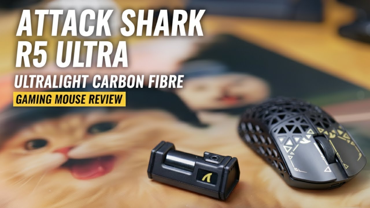 Лучшая сверхлёгкая игровая мышь из углеродного волокна? | Обзор Attack Shark R5 Ultra